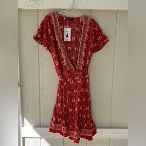 NWT Red Floral Women's Dress